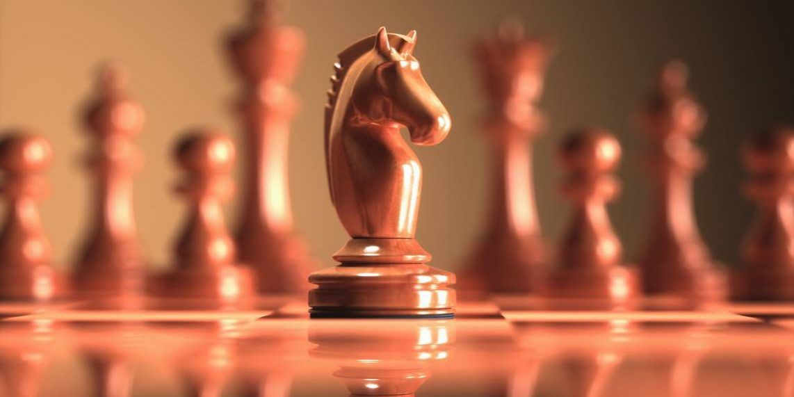 Knight Chess Game Board Points fort d'une agence web